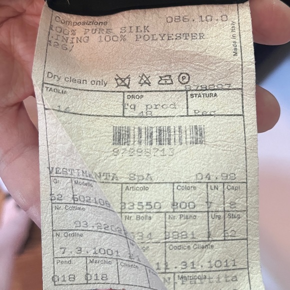 Vintage Giorgio Armani Black Silk Formal Gown - Picture 12 of 13